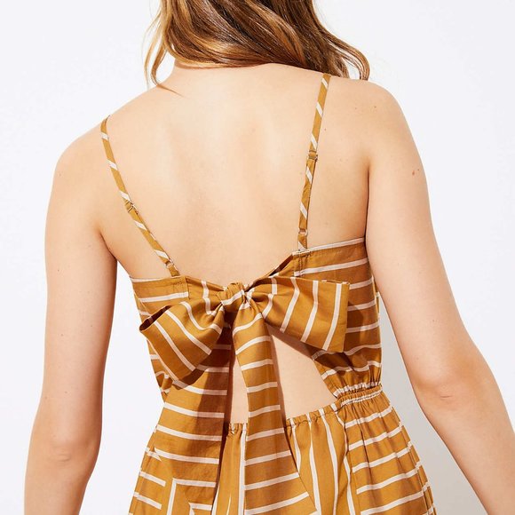 LOFT BEACH STRIPED BOW BACK DRESS Sz S NWT - Picture 3 of 3